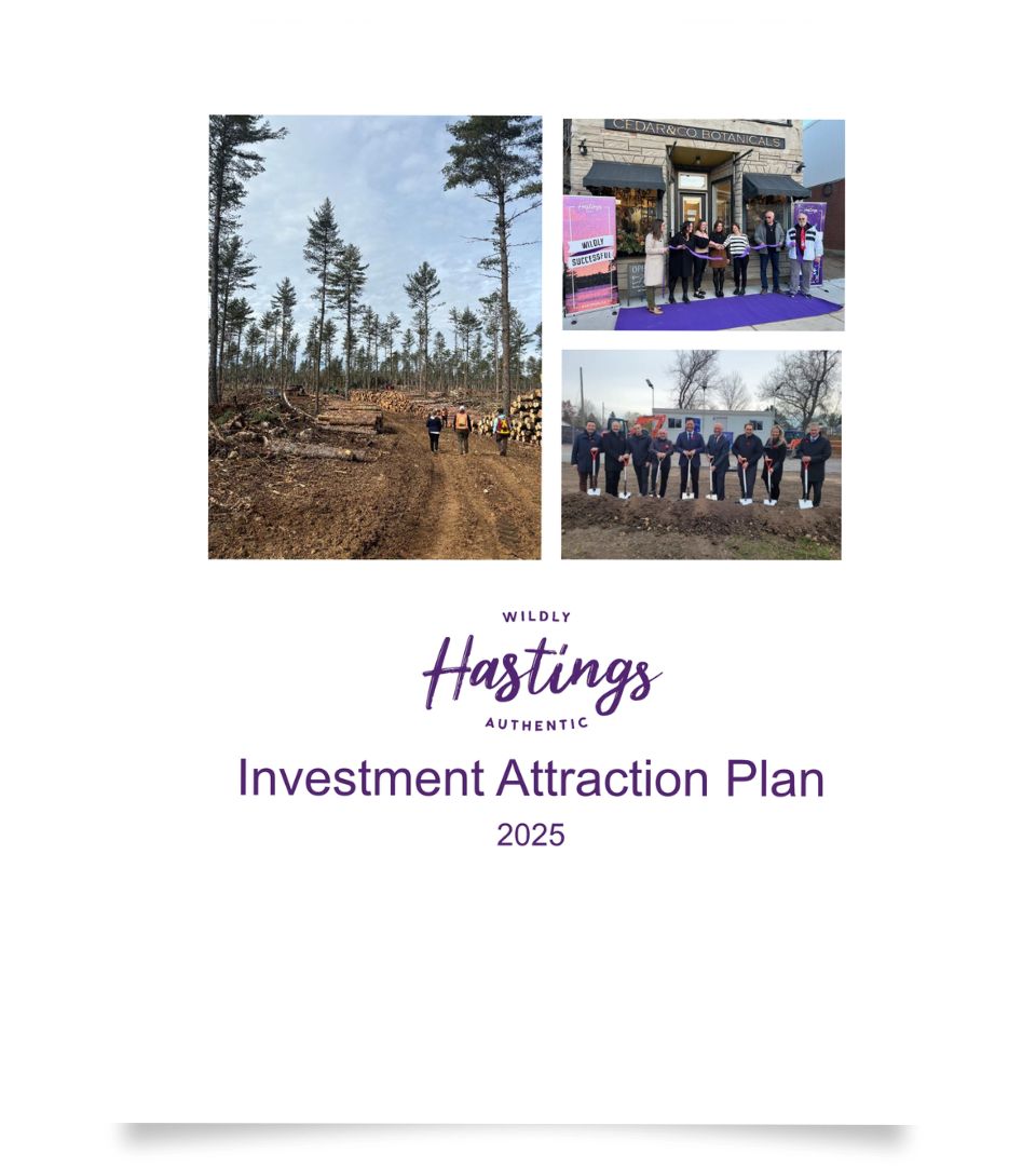 Investment Attraction Plan. The front cover of the Hastings Economic Development Investment Attraction Plan.