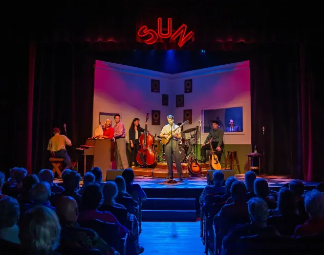 people performing on stage